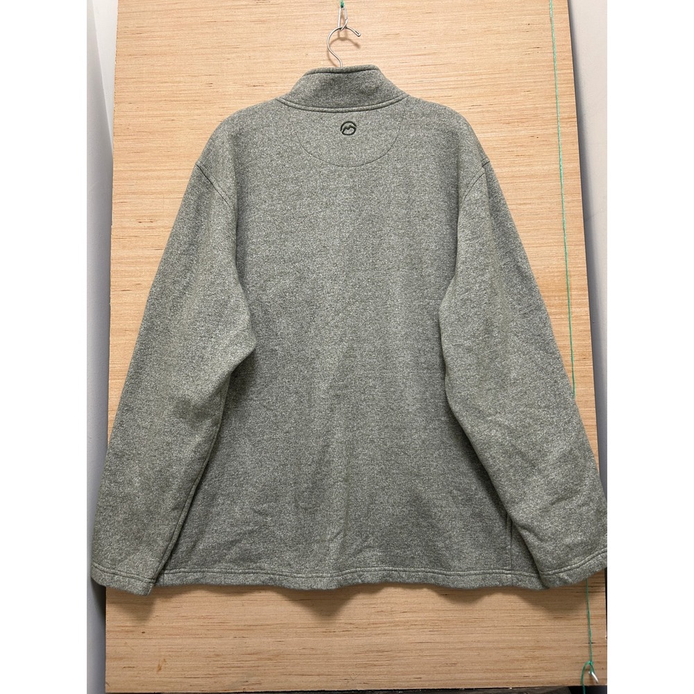 Magellan Outdoors Mens 2XL Relaxed Fit Quarter Zip Fleece Pullover Heather Grey - Picture 5 of 9